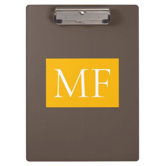 魅力的なモノグラムモダンミニマル クリップボード (正面)