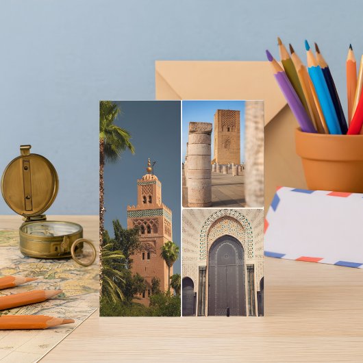 魅力的なモロッコメディナ建築はがき ポストカード