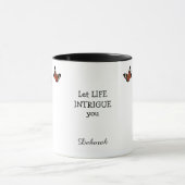 魅力的なライフサイアムキャットバタフライ マグカップ (中央)