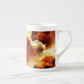 魅力的なラクダの顔 ボーンチャイナマグカップ (右)