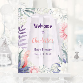 魅力的なラベンダージェンダーニュートラル赤ちゃんシャワー アクリルサイン