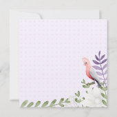 魅力的なラベンダージェンダーニュートラル赤ちゃんシャワー サンキューカード (裏面)