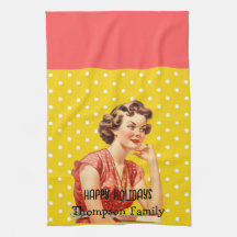 魅力的なレトロハッピーホリデーズカラフルイエロー