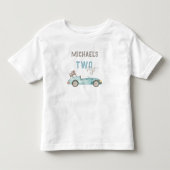 魅力的なレースカーの誕生日 トドラーTシャツ (正面)