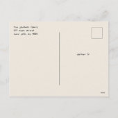 魅力的なヴィンテージくるみ割りクリスマス シーズンポストカード (裏面)