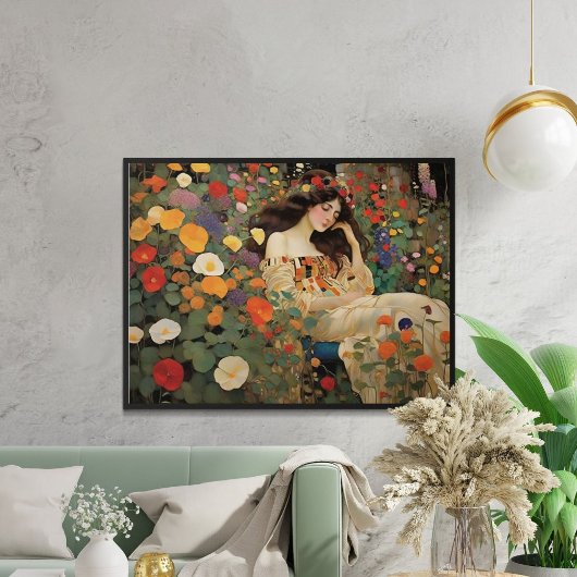 魅力的なヴィンテージコテージ景観印象派 ポスター