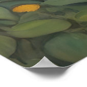 魅力的なヴィンテージコテージ絵画ランドスケープ ポスター (角)