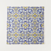 魅力的なヴィンテージパターン タペストリー (正面(横))