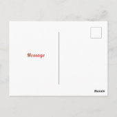 魅力的なヴィンテージフラミンゴAI-絵画Art's ポストカード (裏面)