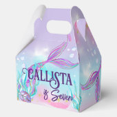 魅力的な人魚をテーマにしたパーティー箱 フェイバーボックス (正面)