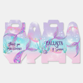 魅力的な人魚をテーマにしたパーティー箱 フェイバーボックス