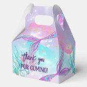 魅力的な人魚をテーマにしたパーティー箱 フェイバーボックス (裏面)