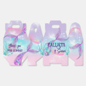 魅力的な人魚をテーマにしたパーティー箱 フェイバーボックス (見開き)