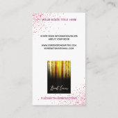 魅力的な作家プロモーション署名済みコピー エンクロージャーカード (裏面)