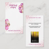 魅力的な作家プロモーション署名済みコピー エンクロージャーカード (正面/裏面)