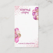 魅力的な作家プロモーション署名済みコピー エンクロージャーカード (正面)