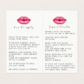 魅力的な唇プロダクトディストリビューターの名刺 名刺 (内部フラット)