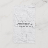 魅力的な壁デザインモダンミニマリストプレーン 名刺 (裏面)