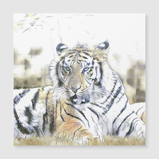 魅力的な変化した動物 – タイガー (正面)