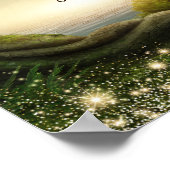 魅力的な夕べウェルカムサイン ポスター (角)