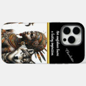 魅力的な女性と狼の自然 Case-Mate iPhoneケース (裏面 (横))