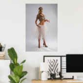 魅力的な女性 ポスター (ホームオフィス)