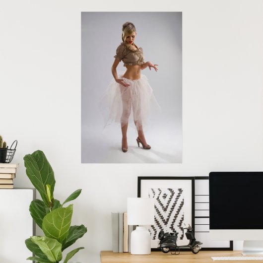 魅力的な女性 ポスター (ホームオフィス)