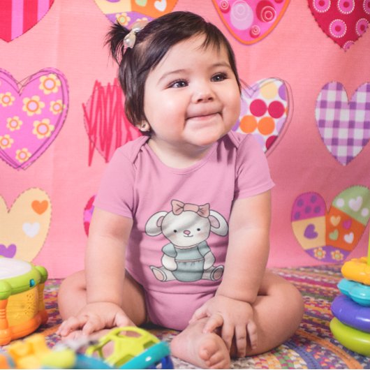 魅力的な子供たちのデザイン ベビーTシャツ