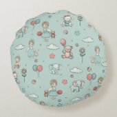 魅力的な子供部屋 ラウンドクッション (裏面)