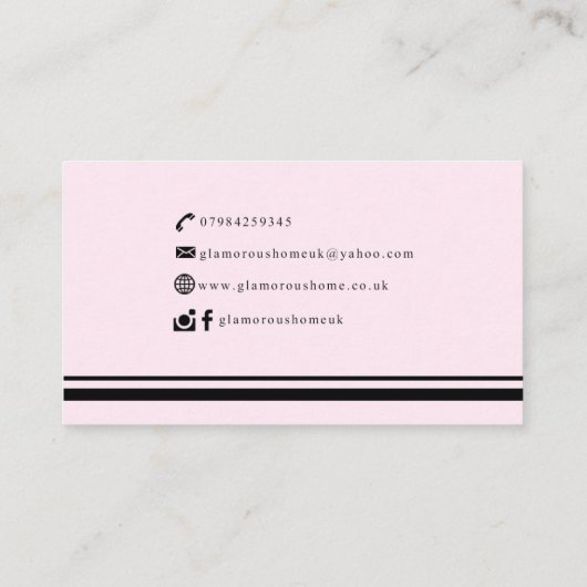 魅力的な家 名刺 (裏面)