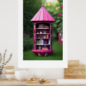 魅力的な屋外図書館 ポスター (キッチン)