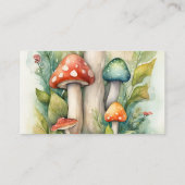 魅力的な庭の妖精の赤ちゃんシャワーおむつラッフル エンクロージャーカード (裏面)