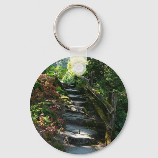 魅力的な庭園の道 キーホルダー (正面)