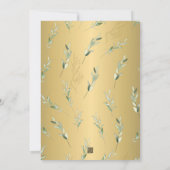 魅力的な庭園:ブライダルシャワーへの招待 招待状 (裏面)