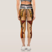 魅力的な心地よい：セクシーな女性のキャプリス カプリレギンス (裏面)