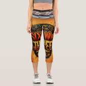 魅力的な心地よい：セクシーな女性のキャプリス カプリレギンス (正面)