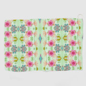 魅力的な折衷庭園：多様なフローラ美しい ゴルフタオル (横)