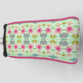 魅力的な折衷庭園:多様なフローラ美しい ゴルフヘッドカバー (正面)