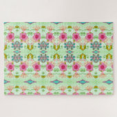 魅力的な折衷庭園:多様なフローラ美しい ジグソーパズル (横)