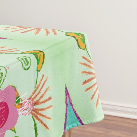 魅力的な折衷庭園：多様なフローラ美しい テーブルクロス (インサイチュ)