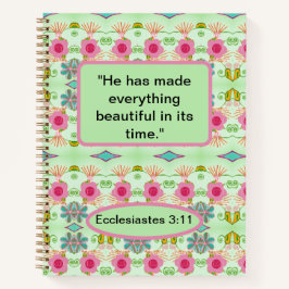 魅力的な折衷庭園：多様なフローラ美しい ノートブック