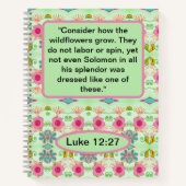 魅力的な折衷庭園：多様なフローラ美しい ノートブック (正面)