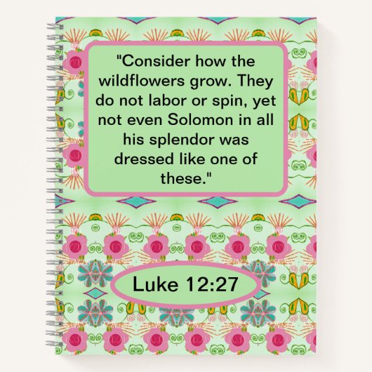 魅力的な折衷庭園：多様なフローラ美しい ノートブック (正面)