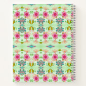 魅力的な折衷庭園：多様なフローラ美しい ノートブック (裏面)