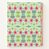 魅力的な折衷庭園：多様なフローラ美しい ノートブック (裏面)