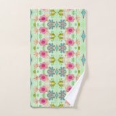 魅力的な折衷庭園:多様なフローラ美しい バスタオルセット (ハンドタオル)