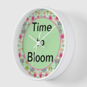 魅力的な折衷庭園：多様なフローラ美しい 壁時計 (傾斜)