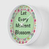 魅力的な折衷庭園：多様なフローラ美しい 壁時計 (傾斜)