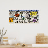 魅力的な抽象化:リッチポートby Paul Klee ポスター (キッチン)