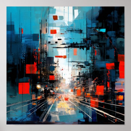 魅力的な抽象芸術絵を描のポスター – 解放 ポスター (正面)